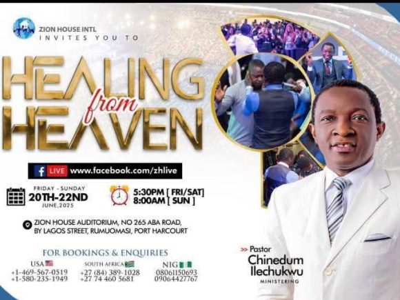 PROGRAM ALERT: HEALING FROM HEAVEN 2025, LIVE IN PORT HARCOURT!